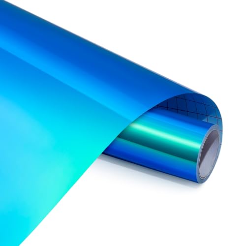 ANT 30,5 cm x 3 m, holografisches glänzendes Chrom, Opalblau, Grün, Bastelvinyl, Premium-permanent, selbstklebend, Vinyl, für Aufkleber, lichtbeständig, zum Basteln, Cricut, Silhouette, Cameo ANT 30,5 cm x 3 m, holografisches glänzendes Chrom, Opalblau, Grün, Bastelvinyl, Premium-permanent, selbstklebend, Vinyl, für Aufkleber, lichtbeständig, zum Basteln, Cricut, Silhouette, Cameo von ANT