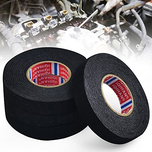 ANTHYTA 4 Rollen Gewebeklebeband Auto Kabelbaum Filzband Gewebeband kfz Hitzebeständig 15 mm x 15 m Klebeband Auto Schwarz Isolierband Kabelbaumband Stoffklebeband für Auto Kabelbäume Kfz Motorrad ANTHYTA 4 Rollen Gewebeklebeband Auto Kabelbaum Filzband Gewebeband kfz Hitzebeständig 15 mm x 15 m Klebeband Auto Schwarz Isolierband Kabelbaumband Stoffklebeband für Auto Kabelbäume Kfz Motorrad von ANTHYTA