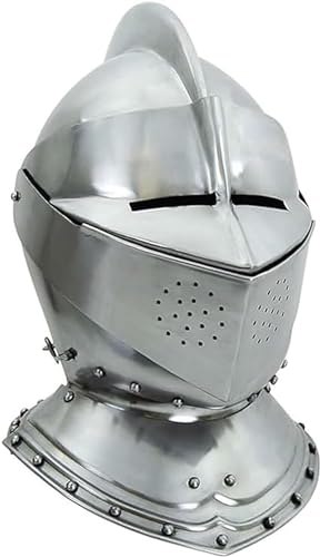 English Close Helmet Medieval Armor Funktionshelm von ANTIQUEMEDIEVAL