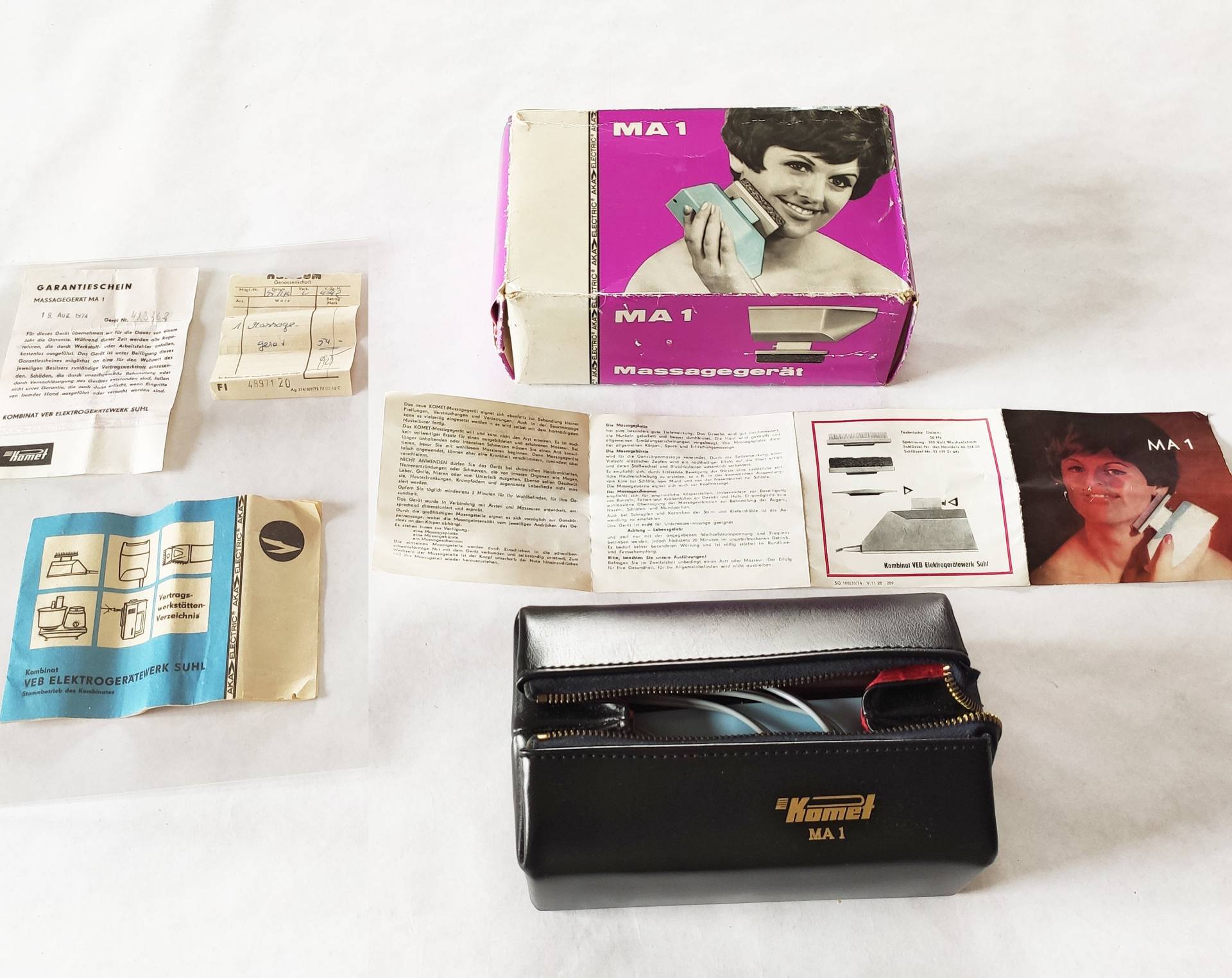 Vintage Massagegerät "Komet Ma 1" Ddr 1970Er Jahre, Elektro-Retro-Haushaltgerät Für Kosmetiker Vintage Massagegerät "Komet Ma 1" Ddr 1970Er Jahre, Elektro-Retro-Haushaltgerät Für Kosmetiker von ANTIQUEbyGermany