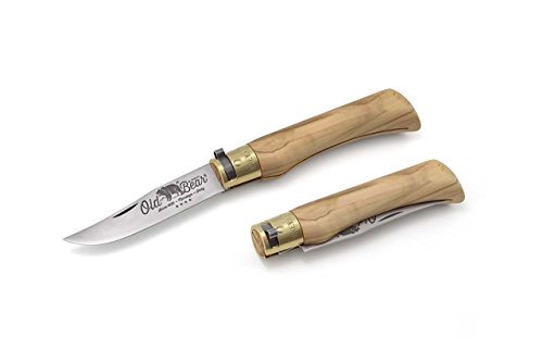 OLD BEAR Messer Antonini Knives Mod Griff aus Olive, Größe 21 cm, jedes Stück ein Unikat. OLD BEAR Messer Antonini Knives Mod Griff aus Olive, Größe 21 cm, jedes Stück ein Unikat. von ANTONINI