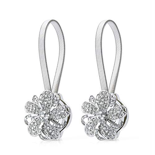 ANTOPY 2 stücke Elastische Vorhang Clips Vorhang Raffhalter Schnalle Starke Magnetische Halter Verstellbare Federbügel Krawatte Band Dekorative von ANTOPY