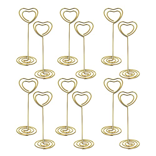 12 Stück Herz Tischkartenhalter,Fotohalter Herz Kartenhalter,Hochzeit Platzkartenhalter,Foto Memo Bilder Clip für Hochzeits Geburtstags Party Dekor 12 Stück Herz Tischkartenhalter,Fotohalter Herz Kartenhalter,Hochzeit Platzkartenhalter,Foto Memo Bilder Clip für Hochzeits Geburtstags Party Dekor von ANYUANKW