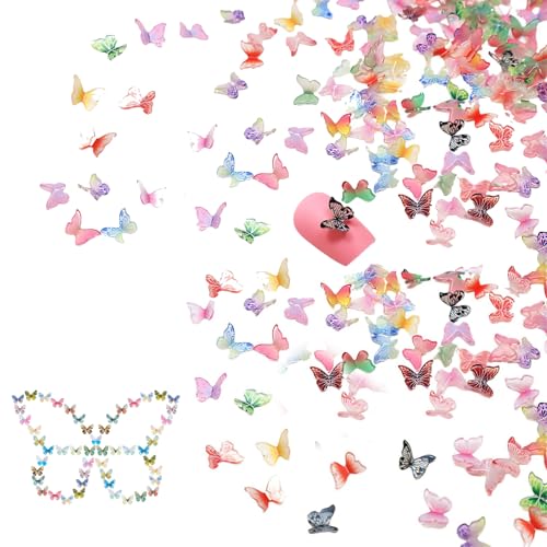 50Pcs Mikro Schmetterling Resin 3D Schmetterlinge Nagel Charms Landschaftsdekorationen Schmetterlings Scrapbooking Aufkleber Set für Maniküre Design DIY Handwerk 50Pcs Mikro Schmetterling Resin 3D Schmetterlinge Nagel Charms Landschaftsdekorationen Schmetterlings Scrapbooking Aufkleber Set für Maniküre Design DIY Handwerk von ANYUANKW