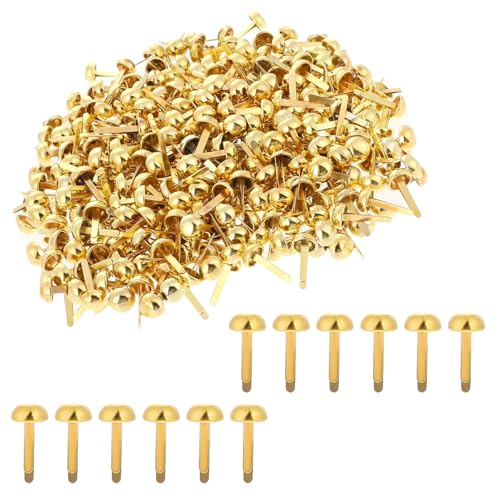 ANYUANKW 300 Stück Mini Brads Musterklammern Metall Gold Brads Rundkopfklammern Verwendet für Scrapbooking Basteln DIY Kunsthandwerk ANYUANKW 300 Stück Mini Brads Musterklammern Metall Gold Brads Rundkopfklammern Verwendet für Scrapbooking Basteln DIY Kunsthandwerk von ANYUANKW