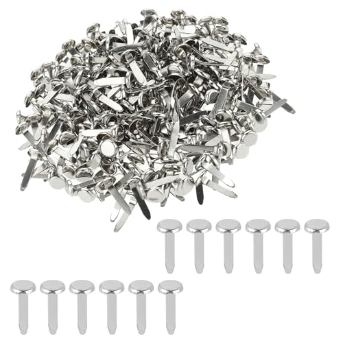 ANYUANKW 300 Stück Mini Brads Musterklammern Metall Silber Brads Rundkopfklammern Verwendet für Scrapbooking Basteln DIY Kunsthandwerk ANYUANKW 300 Stück Mini Brads Musterklammern Metall Silber Brads Rundkopfklammern Verwendet für Scrapbooking Basteln DIY Kunsthandwerk von ANYUANKW