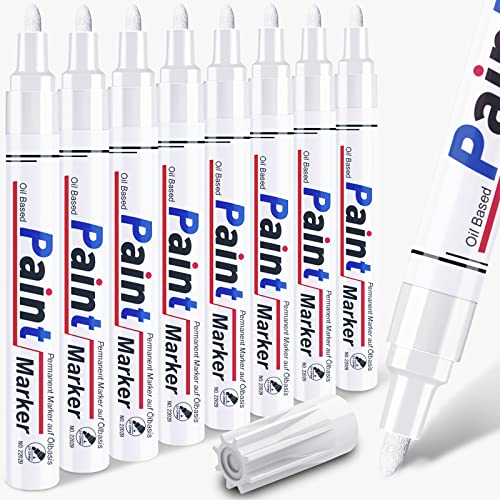 ANYUKE Lackstift weiß wasserfeste stifte 8 Stück : Permanent marker weiß lackstift für Holz Stein Kunststoff Leder Glas Stein Metall Leinwand Keramik glasmalstifte steine bemalen wasserfest ANYUKE Lackstift weiß wasserfeste stifte 8 Stück : Permanent marker weiß lackstift für Holz Stein Kunststoff Leder Glas Stein Metall Leinwand Keramik glasmalstifte steine bemalen wasserfest von ANYUKE
