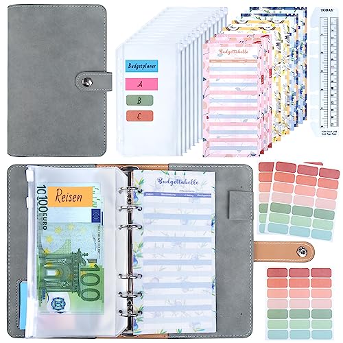 Budget Planner, Binder - Haushaltsbuch A6 Planner Geldumschläge Umschlagmethode,Budgetplaner Geld Organizer Sparbuch mit Folien für Finanzplaner Sparen Mappe,Cash Stuffing Startset Budget Planner, Binder - Haushaltsbuch A6 Planner Geldumschläge Umschlagmethode,Budgetplaner Geld Organizer Sparbuch mit Folien für Finanzplaner Sparen Mappe,Cash Stuffing Startset von ANYUKE