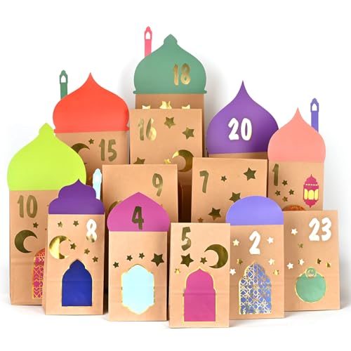 30 Ramadan-Geschenktüten mit Stanzteilen-Papiertüten aus Kraftpapiert Ramadan deko- Eid Mubarak dekoration -Häuser tüten-DIY Ramadankalender zum Befüllen -muslimischen deko Islam zuckerfest deko 30 Ramadan-Geschenktüten mit Stanzteilen-Papiertüten aus Kraftpapiert Ramadan deko- Eid Mubarak dekoration -Häuser tüten-DIY Ramadankalender zum Befüllen -muslimischen deko Islam zuckerfest deko von ANYUNKEY