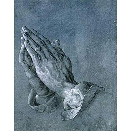ANnjab 5d Diamantstickerei Jesus Betende Hände Quadratisches Diamantgemälde Kreuzstich DIY Mosaik Für das Christentum 30x40cm von ANnjab