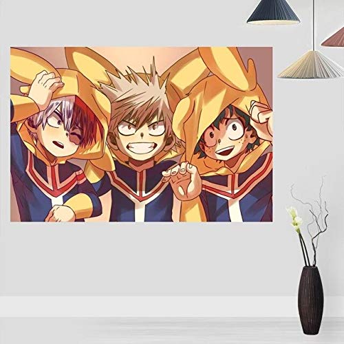 ANnjab Anime My Hero Academia DIY 5D Diamantmalerei Toolkit Digitale Stickerei Kreuzstich Handwerk Erwachsene Kinder Strass Kristallmalerei Geschenk Home Decoration (Quadrat 40x60cm) von ANnjab