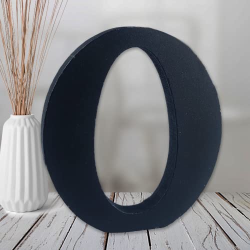 AOCEAN 15,2 cm schwarze Holzbuchstaben, unlackiert, für Wand, dekorative stehende Buchstaben, Scheiben, Schild, Dekoration für Handwerk, Zuhause, Party-Projekte (O) von AOCEAN