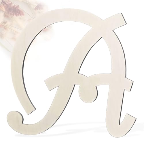 AOCEAN 35,6 cm weiße Holzbuchstaben, unlackiert, Kunst, Holzbuchstaben für Wand, dekorative Buchstabenscheiben, Schild, Dekoration für Handwerk, Zuhause, Party-Projekte (A) von AOCEAN