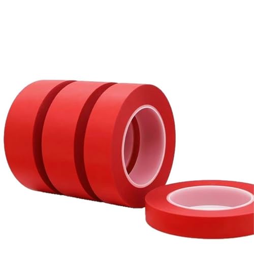 2 Rollen Abdeckband, 30 m langes strukturiertes Papierband, Malerband, Klebeband, for Malen, Basteln, Dekorieren (30 mm, rot)(25mm) von AOICXB