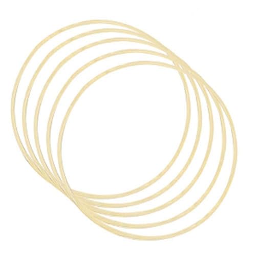 3-teiliger 13-Zoll-Blumenreifen aus Holz aus Bambus, verwendet for selbstgemachte Hochzeitskranzdekorationen, Traumfänger und hängende Bastelarbeiten(33cm) von AOICXB