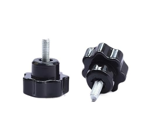 5 stücke M4 M5 M6 Pflaume Griff Schraube Carbon Stahl Sieben-stern Griff Klemm Daumen Hand Schraube Bolzen(25mm,M6(Head 25mm) 5pcs) von AOIMBNQC