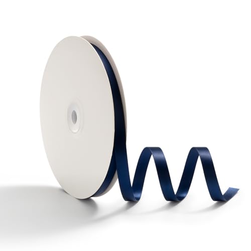 AOKSUNOVA 10mm 45 Meter Schleifenband Geschenkband Satinband Dekoband für Hochzeit Geschenkverpackung Bänder zum Basteln Dunkelblau AOKSUNOVA 10mm 45 Meter Schleifenband Geschenkband Satinband Dekoband für Hochzeit Geschenkverpackung Bänder zum Basteln Dunkelblau von AOKSUNOVA