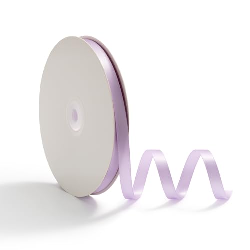 AOKSUNOVA 10mm Geschenkband Schleifenband Satinband 45 Meter Dekoband für Geschenkverpackung Hochzeit Bänder zum Basteln Lila von AOKSUNOVA