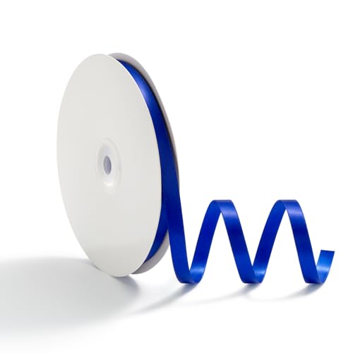 AOKSUNOVA 10mm x 45m Geschenkband Schleifenband Satinband Dekoband für Hochzeit Geschenkverpackung Bänder zum Basteln Royalblau von AOKSUNOVA