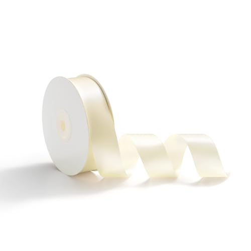 AOKSUNOVA 25mm x 23m Geschenkband Schleifenband Satinband Bänder zum Basteln Dekoband für Hochzeit Geschenkverpackung Creme AOKSUNOVA 25mm x 23m Geschenkband Schleifenband Satinband Bänder zum Basteln Dekoband für Hochzeit Geschenkverpackung Creme von AOKSUNOVA