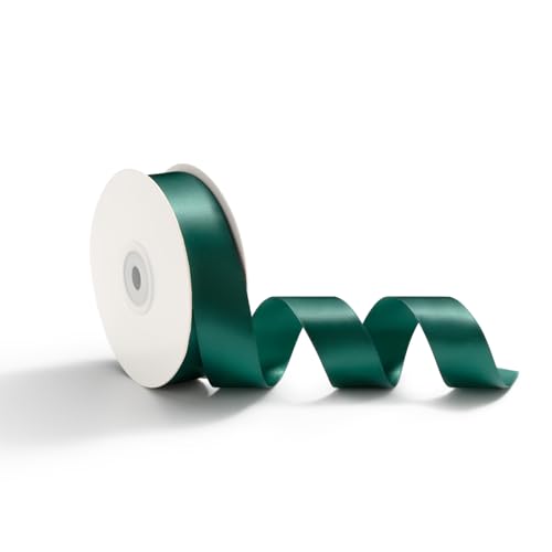 AOKSUNOVA 25mm x 23m Satinband Geschenkband Schleifenband Dekoband für Hochzeit Geschenkverpackung Bänder zum Basteln Tannengrün AOKSUNOVA 25mm x 23m Satinband Geschenkband Schleifenband Dekoband für Hochzeit Geschenkverpackung Bänder zum Basteln Tannengrün von AOKSUNOVA