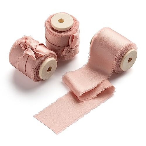 AOKSUNOVA 3,8cm Schleifenband Rosegold Satinband Geschenkband Breit Hochzeit Stoffband Geschenkbänder AOKSUNOVA 3,8cm Schleifenband Rosegold Satinband Geschenkband Breit Hochzeit Stoffband Geschenkbänder von AOKSUNOVA