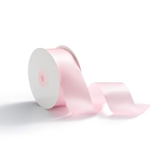 AOKSUNOVA 38mm Satinband Geschenkband Schleifenband 23m Dekoband für Geschenkverpackung Hochzeit Bänder zum Basteln Rosa von AOKSUNOVA