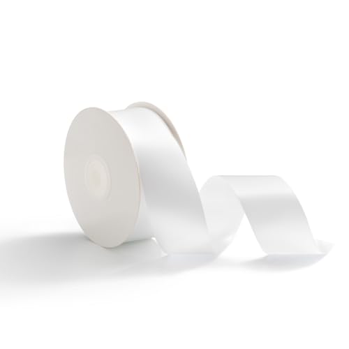AOKSUNOVA 38mm x 23m Geschenkband Schleifenband Satinband Dekoband Stoffband für Hochzeit Geschenkverpackung Bänder zum Basteln Weiß AOKSUNOVA 38mm x 23m Geschenkband Schleifenband Satinband Dekoband Stoffband für Hochzeit Geschenkverpackung Bänder zum Basteln Weiß von AOKSUNOVA