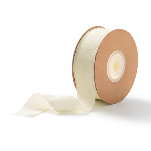 AOKSUNOVA Geschenkband Beige Schleifenband Creme Chiffonband Seidenband Beige Creme Bänder Hochzeit Dekoband 2,5 cm x 23 m AOKSUNOVA Geschenkband Beige Schleifenband Creme Chiffonband Seidenband Beige Creme Bänder Hochzeit Dekoband 2,5 cm x 23 m von AOKSUNOVA