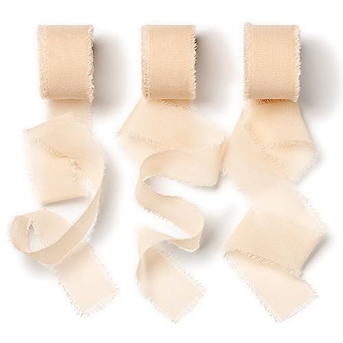 AOKSUNOVA Geschenkband Chiffon Apricot Schleifenband Breit 2,5cm x 18,9m Seidenband Chiffonband Stoffband AOKSUNOVA Geschenkband Chiffon Apricot Schleifenband Breit 2,5cm x 18,9m Seidenband Chiffonband Stoffband von AOKSUNOVA