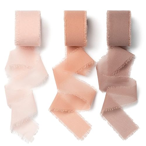 AOKSUNOVA Geschenkband Hochzeit Rosa 2,5cm x 18,9m Schleifenband Breit Chiffonband Stoffband Geschenkbänder AOKSUNOVA Geschenkband Hochzeit Rosa 2,5cm x 18,9m Schleifenband Breit Chiffonband Stoffband Geschenkbänder von AOKSUNOVA