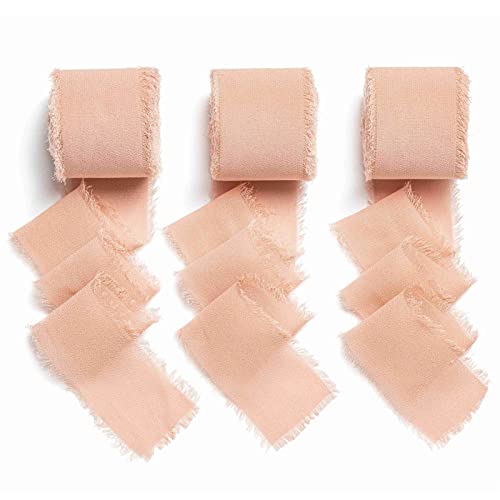 AOKSUNOVA Geschenkband Schleifenband Hochzeit Rosegold Chiffonband Bänder zum Basteln Stoffband von AOKSUNOVA