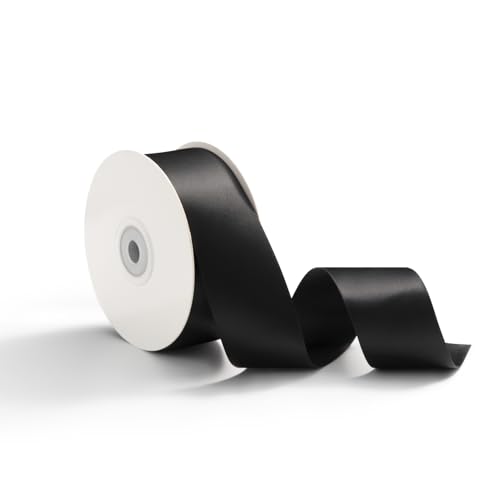 AOKSUNOVA Geschenkband Schleifenband Satinband 38mm x 23m Dekoband für Hochzeit Geschenkverpackung Bänder zum Basteln Schwarz AOKSUNOVA Geschenkband Schleifenband Satinband 38mm x 23m Dekoband für Hochzeit Geschenkverpackung Bänder zum Basteln Schwarz von AOKSUNOVA