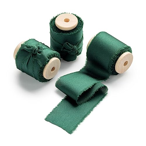 AOKSUNOVA Schleifenband 3,8cm Seidenband Dunkelgrün Geschenkband Hochzeit Stoffband Geschenkbänder AOKSUNOVA Schleifenband 3,8cm Seidenband Dunkelgrün Geschenkband Hochzeit Stoffband Geschenkbänder von AOKSUNOVA