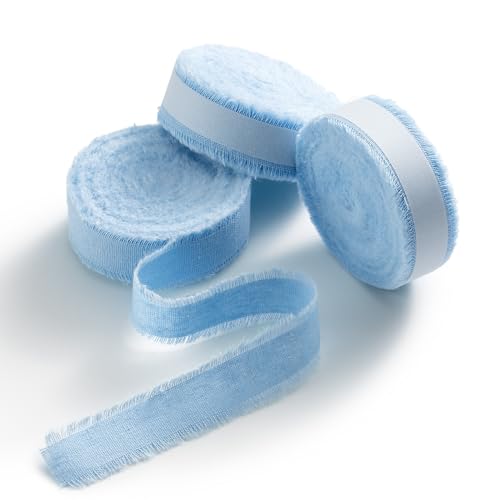 AOKSUNOVA Schleifenband Baumwollband Stoffband Geschenkband Baumwolle Stoffbänder Blau AOKSUNOVA Schleifenband Baumwollband Stoffband Geschenkband Baumwolle Stoffbänder Blau von AOKSUNOVA