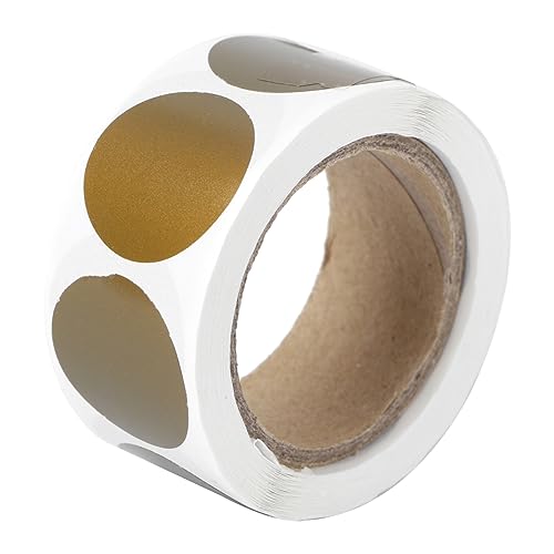 AOKWAWALIY 1 Rolle mit 300 Geschenketiketten, Aufkleber, PVC-Material, rundes Papier, bunte Umschlagetiketten für Einmachgläser, Geschenkverpackung, Barcode-Aufkleber, von AOKWAWALIY