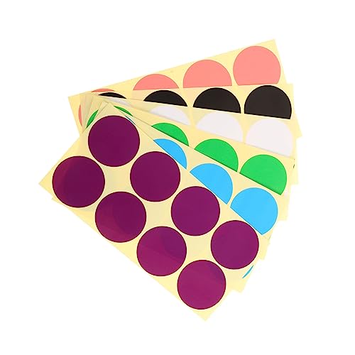 AOKWAWALIY 720 Stück farbige Punkte-Aufkleber, Punkte-Aufkleber, Punkte-Aufkleber, Preisaufkleber, klebrige Codierungsetiketten, Punkteaufkleber, farbige Etiketten zum Organisieren von Kreisen, von AOKWAWALIY