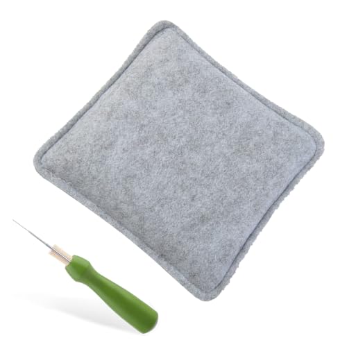 Unterlage Zum Trockenfilzen, Unterlage Zum Filzen, Filzen Unterlage, Unterlage Zum Nadelfilzen, Nadelfilz Werkzeugsatz mit Filznadeln für Starter Wollfilz Werkzeugset 15 * 12.5cm von AOMiGT
