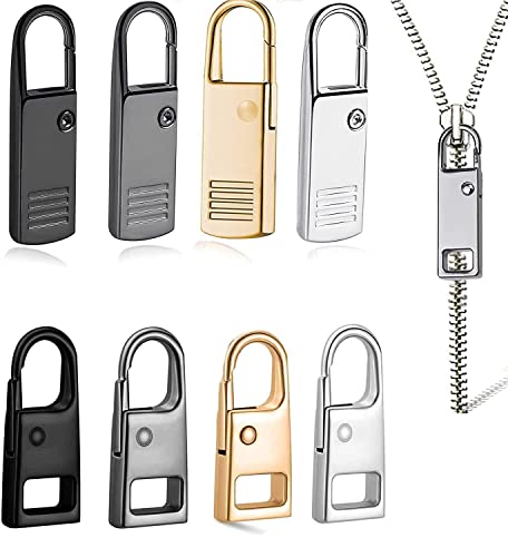 8 Stück Reißverschluss zipper,Reißverschluss zipper ersatz,Reissverschluss Zipper Pull,Zipper Pull Ersatz,Reisverschlussreparaturset zipper, für Zipper Koffer Stiefel Jackenrucksäcke 8 Stück Reißverschluss zipper,Reißverschluss zipper ersatz,Reissverschluss Zipper Pull,Zipper Pull Ersatz,Reisverschlussreparaturset zipper, für Zipper Koffer Stiefel Jackenrucksäcke von AONAT