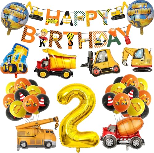 Bagger Deko Kindergeburtstag 2, Baustellen Geburtstagsdeko Jungen 2 Jahre, Bagger Luftballons Geburtstag, Bau Happy Birthday Banner, Ballon 2 Geburtstag, Baufahrzeug Spielzeug Bagger Deko Kindergeburtstag 2, Baustellen Geburtstagsdeko Jungen 2 Jahre, Bagger Luftballons Geburtstag, Bau Happy Birthday Banner, Ballon 2 Geburtstag, Baufahrzeug Spielzeug von AONAT