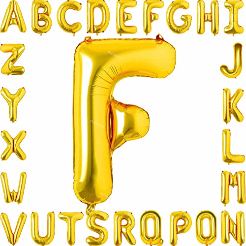 Folienballon Buchstaben 40Zoll Luftballon Gold Luftballons Alphabet Große Mylar Folie Helium Brief Luftballons Geburtstag Hochzeit Babyparty Silvester Dekoration Jubiläumsdekorationen (Buchstabe F) Folienballon Buchstaben 40Zoll Luftballon Gold Luftballons Alphabet Große Mylar Folie Helium Brief Luftballons Geburtstag Hochzeit Babyparty Silvester Dekoration Jubiläumsdekorationen (Buchstabe F) von AONAT