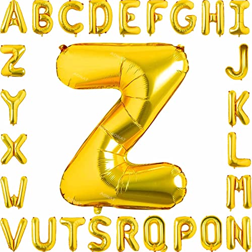 Folienballon Buchstaben 40Zoll Luftballon Gold Luftballons Alphabet Große Mylar Folie Helium Brief Luftballons Geburtstag Hochzeit Babyparty Silvester Dekoration Jubiläumsdekorationen (Buchstabe Z) Folienballon Buchstaben 40Zoll Luftballon Gold Luftballons Alphabet Große Mylar Folie Helium Brief Luftballons Geburtstag Hochzeit Babyparty Silvester Dekoration Jubiläumsdekorationen (Buchstabe Z) von AONAT