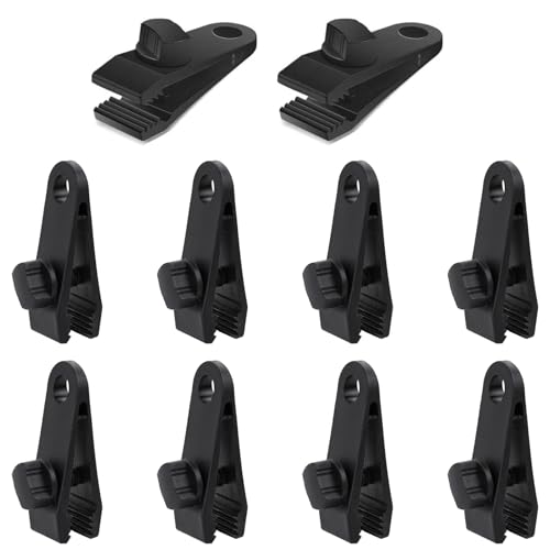 10 Stück Planenspanner,Planenclips,Planenbefestigung,Zeltplanen Clips,Einstellbar Befestigungsclips,Halterung Spanner Befestigungsclip Für Plane Zelt,Abdeckungen,Markisen,Banner,Gartenarbeit von AONAYO