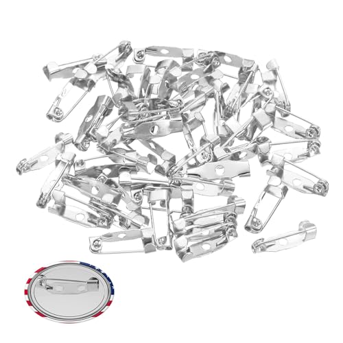 100 StüCk Broschennadeln,Sicher Broschennadeln Zum Basteln,15 Mm Anstecknadeln Zum Basteln,Anstecknadeln KöNnen Zur Herstellung Von Visitenkartenetiketten,Zum Basteln Von Schmuck,Werden Broschennadel von AONAYO