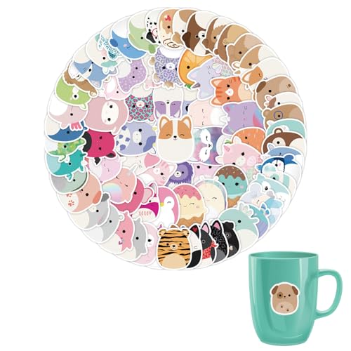 100 Stück Kawaii Sticker,Cute Stickers,Kawaii Tiere StickerSet,Aufkleber Kinder,Wasserdichte VinylSticker,Für Laptop Handyhülle Koffer Helm Skateboard Snowboard Auto Fahrrad Macbook von AONAYO