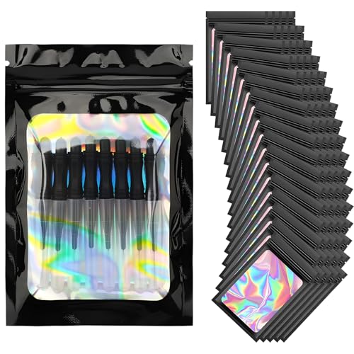 120 Stück Baggys,MylarBags,Baggies,MylarBeutel,Tütchen Mit Druckverschluss,Zip Beutel Klein,Schwarz Mylar Folienbeutel, Zip Beutel Wiederverschließbare Beutel,Für Süßigkeiten Keksen Schmuck von AONAYO