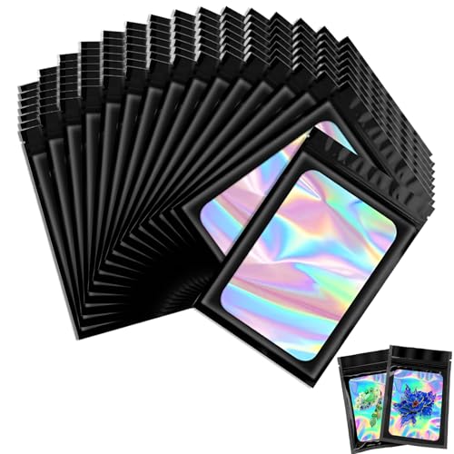120 Stück Mylar Beutel Set 7 * 10cm,Mylar Bags,Baggys,Baggies,Wiederverschließbare Tütchen Mit Druckverschluss,Mini Zip Beutel,Zip Beutel Schwarz Für Süßigkeiten,Keksen,Schmuck 120 Stück Mylar Beutel Set 7 * 10cm,Mylar Bags,Baggys,Baggies,Wiederverschließbare Tütchen Mit Druckverschluss,Mini Zip Beutel,Zip Beutel Schwarz Für Süßigkeiten,Keksen,Schmuck von AONAYO