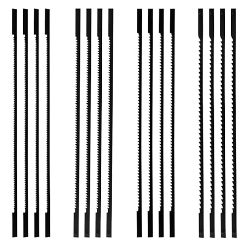16 Stück Dekupiersägeblätter Set,Feinschnitt Laubsägeblätter,Laubsägeblätter,Dekupiersäge Sägeblätter Mit Stift 10/15/18/24 Zähne,Für Sägen Von,Holz,Kunststoff,Schaumstoff,Weichmetallen von AONAYO