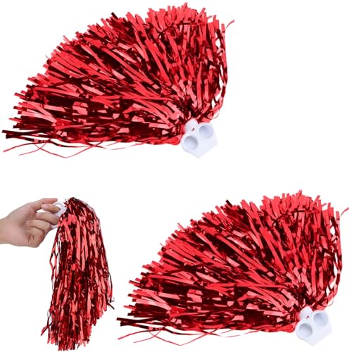 2 Stück Cheerleader Pompons,pompoms Cheerleading,Pompons Cheerleader,Cheerleader Accessoires,Cheerleader Pompons Rot Für Sportveranstaltungen,Ballspiele,Tänze,Karnevalspartys Verwendet 2 Stück Cheerleader Pompons,pompoms Cheerleading,Pompons Cheerleader,Cheerleader Accessoires,Cheerleader Pompons Rot Für Sportveranstaltungen,Ballspiele,Tänze,Karnevalspartys Verwendet von AONAYO