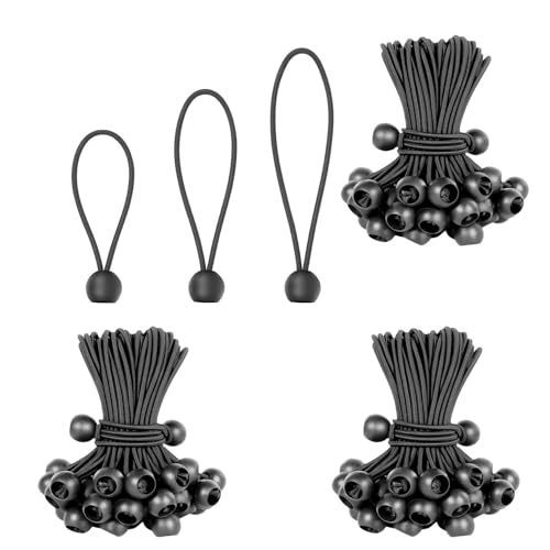 30 Stückspanngummis Mit Kugel,Planenspanner,Gummispanner,Spanngummi Mit Kugel,Zeltspanner,Gummi Spanner,Für Banner,Planen,Expanderschlingen,Planenhalter,Spanngummi Zelt (10/15/20 cm) von AONAYO